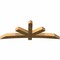 Ekena Millwork Alberta Rough Sawn Timber Gable Bracket, Western Red Cedar, 96"W x 36"H x 6"D x 6"F, 9/12 Pitch GBW096X36X0606ALB00RWR - alternate 3